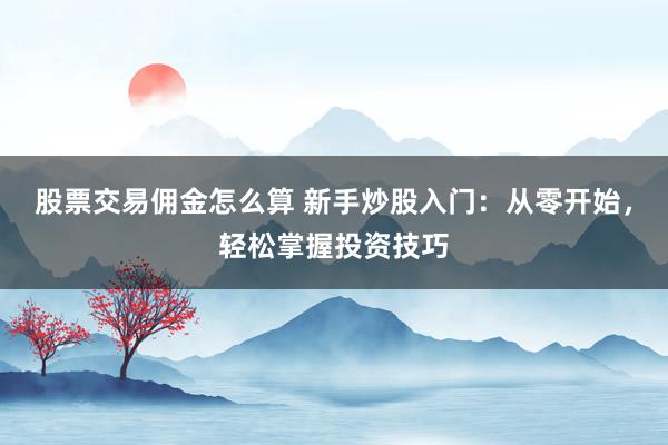 股票交易傭金怎么算 新手炒股入門：從零開始，輕松掌握投資技巧